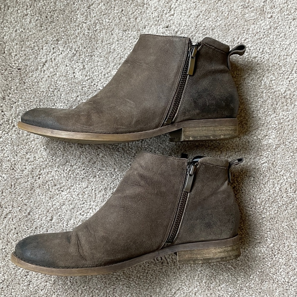 Franco Sarto Leather Ankle Booties